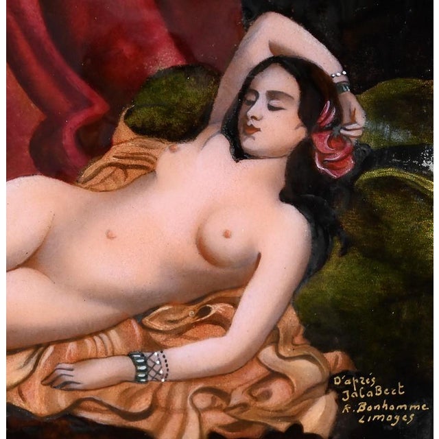 Framed Enameled Panel by C. Jalabert after R. Bonhomme, 1950 For Sale - Image 6 of 18