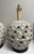 Mid-Century Large Ceramic Lamps White Spherical Geometric-A Pair For Sale - Image 4 of 7