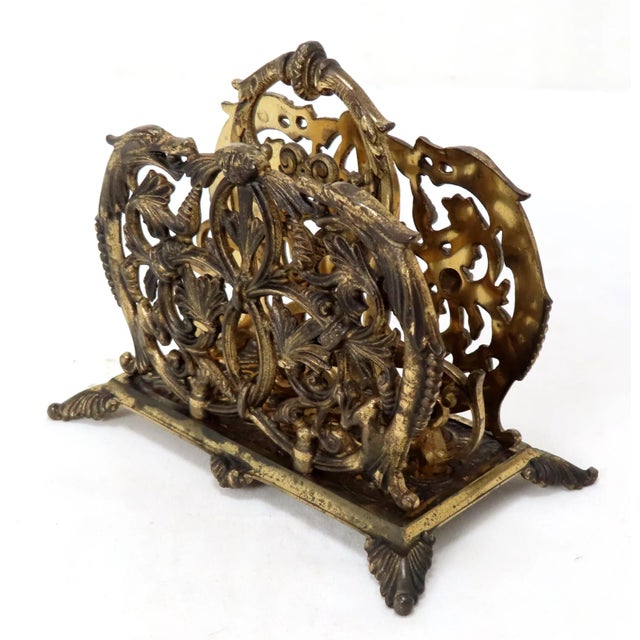 This is a Great Looking Antique Desk Top Letter Rack. American in Origin. Circa Very Early 20th Century. It is made Out of...