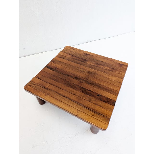 Vintage Italian Walnut Coffee Table, 1960s For Sale - Image 4 of 6