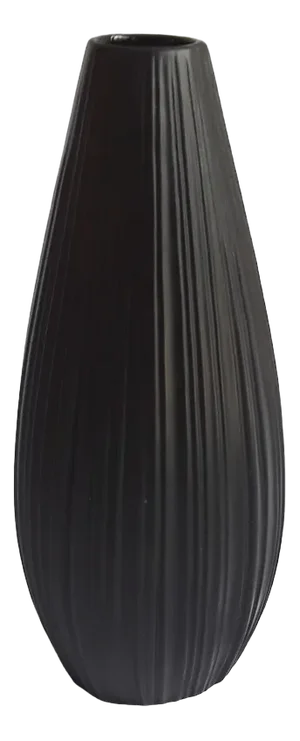 Vintage German Black Op Art Porcelain Vase by Martin Freyer for Rosenthal, 1970s