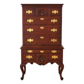 Henkel Harris Cherry Virginia Galleries Highboy For Sale
