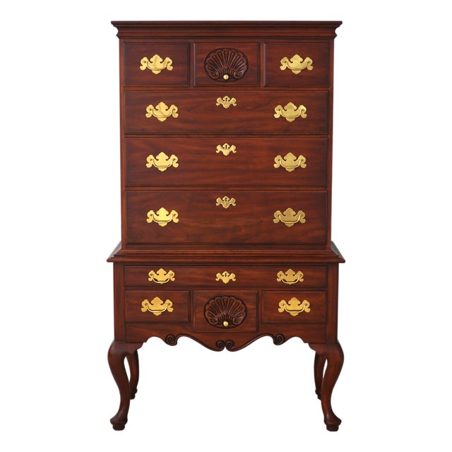 Henkel Harris Cherry Virginia Galleries Highboy For Sale