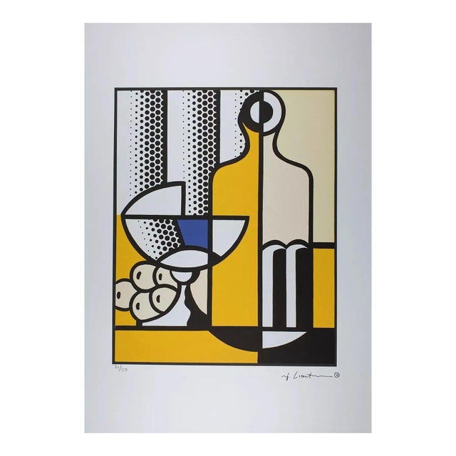 1980s After Roy Lichtenstein "Cubist Still Life" Limited Edition Lithograph For Sale