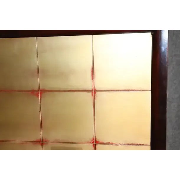 Mid-Century Modern Gilded Mahogany Buffets Cabinets, circa 1950 - A Pair For Sale - Image 4 of 13