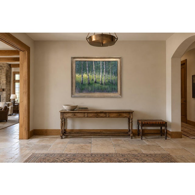 Greens of Summer (The Assembly) by Seth Winegar | Oil on Panel Aspen Grove For Sale - Image 11 of 11
