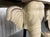 Wood 1990s Carved Wood Elephants With Tessellated Stone Top Desk For Sale - Image 7 of 17