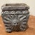 Delighful Antique Neoclassical Stone Garden Pot/ Planter With Sun Face on All Four Side Wonderful vintage cast stone...
