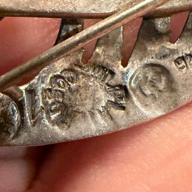 Taxco Sterling Silver Abstract Fish Pin Amethyst Stone Eye Sigi Pineda For Sale - Image 16 of 17