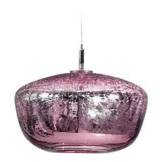 Galaxy Pendant Light from the Charmed Collection in Rose Quartz For Sale