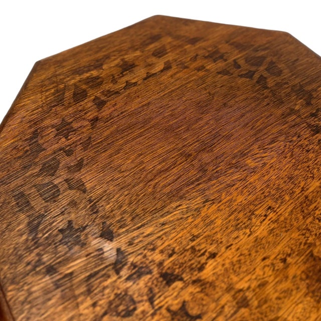 1970s Antique Arts and Crafts Accent Table or Plant Stand For Sale In Seattle - Image 6 of 6