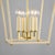Natick is clean, open, and airy. The double roofline stands out from a traditional lantern, while the Aged Brass metal...