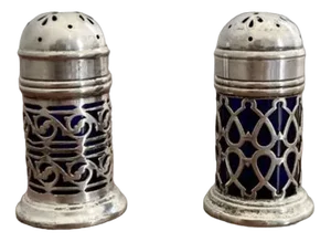 Antique Edwardian Table Shakers, 1900, Set of 2