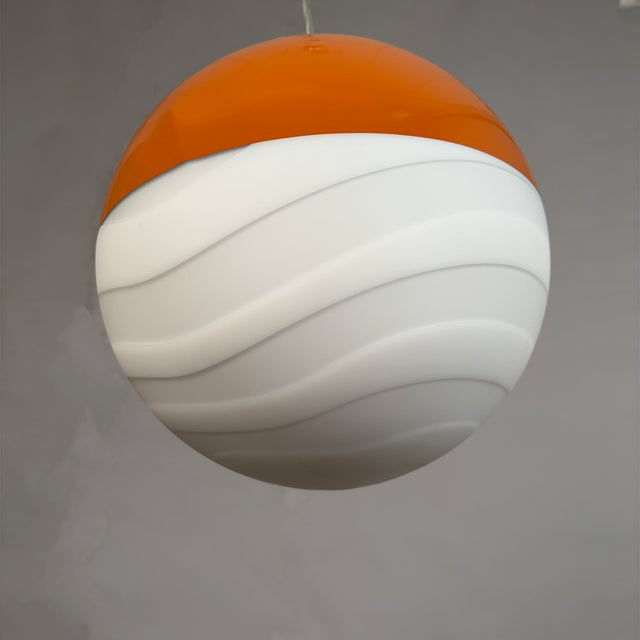 Glass Glass Premium Pendant Light from Mariana Iskra, 1980s For Sale - Image 7 of 18