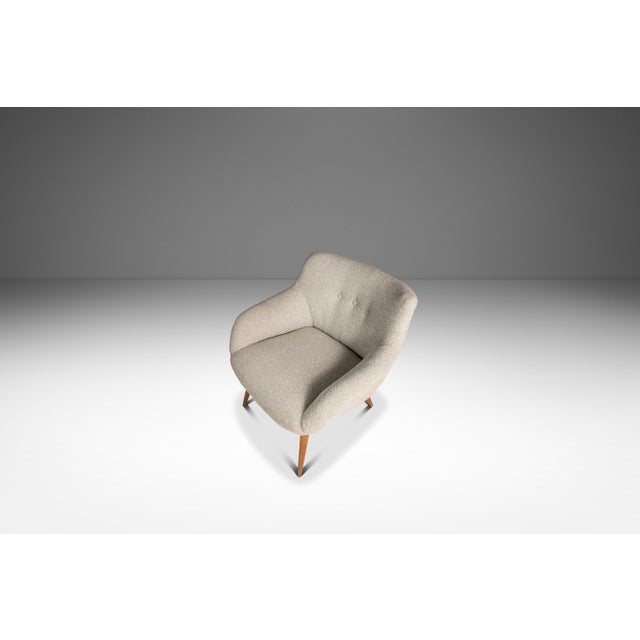 Dove Gray Rare Restored Mid-Century Modern 'Holiday' Series Lounge Chair by Lawrence Peabody for Selig Danish Line, Usa, C. 1955 For Sale - Image 8 of 18