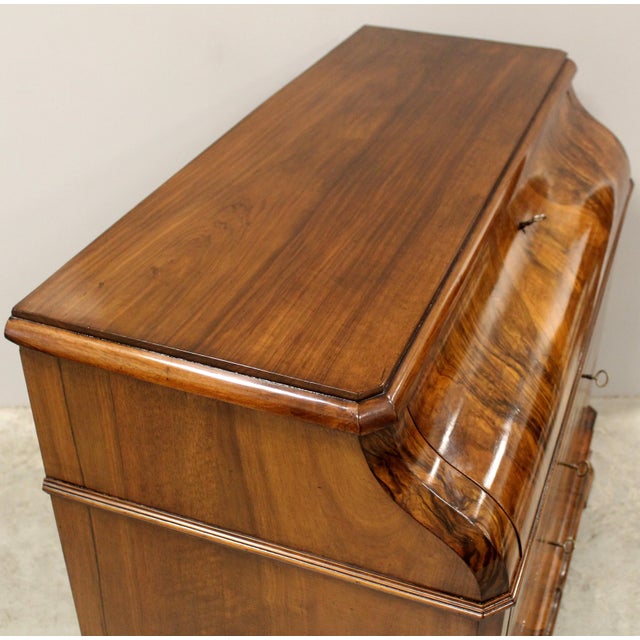 Antique Secretaire in Walnut, 1800s For Sale - Image 12 of 14