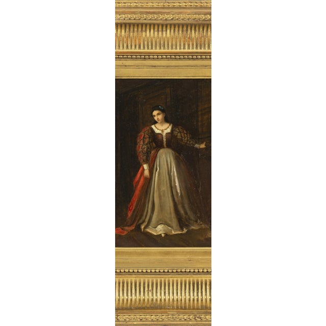 English School Artist, Female Figure, 18th Century, Oil Painting on Wood For Sale - Image 6 of 8