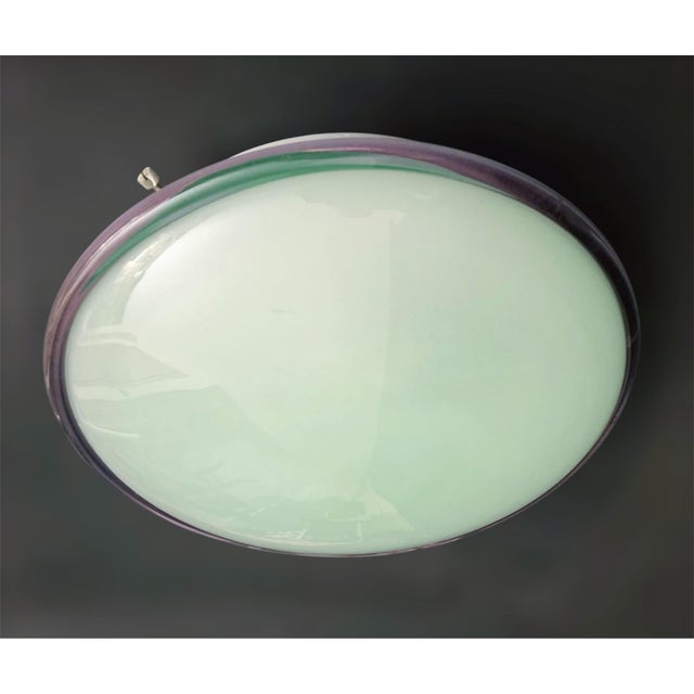 Italian 1960s Purple Murano Flush Mount For Sale - Image 3 of 10