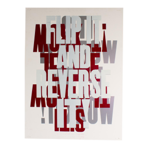 “Flip It and Reverse It!” Letterpress Poster by Carl Pope Jr.