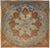 Handwoven in wool, this 11x11 circa 1870-1900, antique French Aubusson rug is a striking example of late 19th-century...