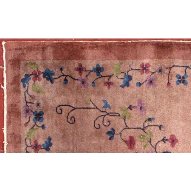 Art Deco Chinese rug in original good condition from the beginning of 20th century. This rug made in different shades of...