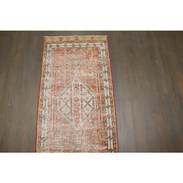 Early 20th Century Worn Tribal Persian Serab Narrow Runner rug no. j5200 For Sale - Image 5 of 7