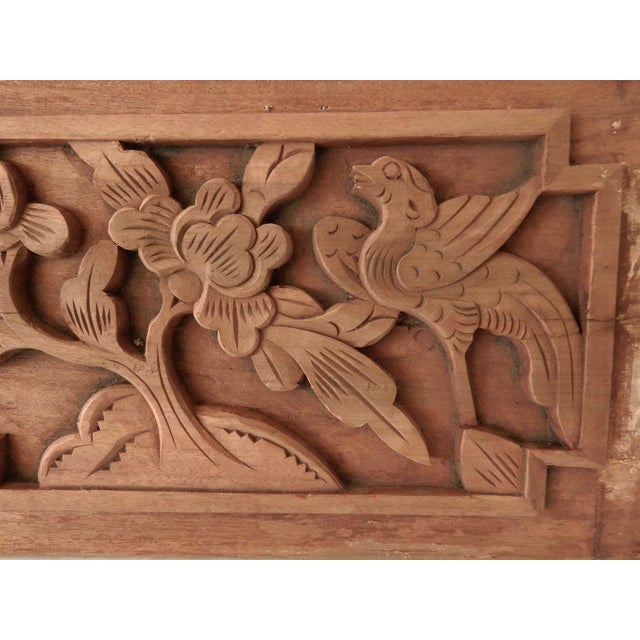 Antique Chinese Carved Wood Wall Plaque Panel Chairish