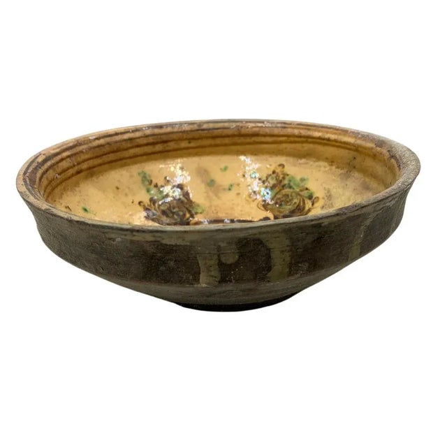 This antique terra cotta decorative bowl from Hungary is a wonderful addition to any Farmhouse decor. The rustic piece...