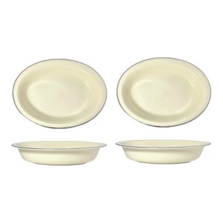 1980s Lenox “Montclair” Bone China Oval Serving Bowls - a Pair For Sale