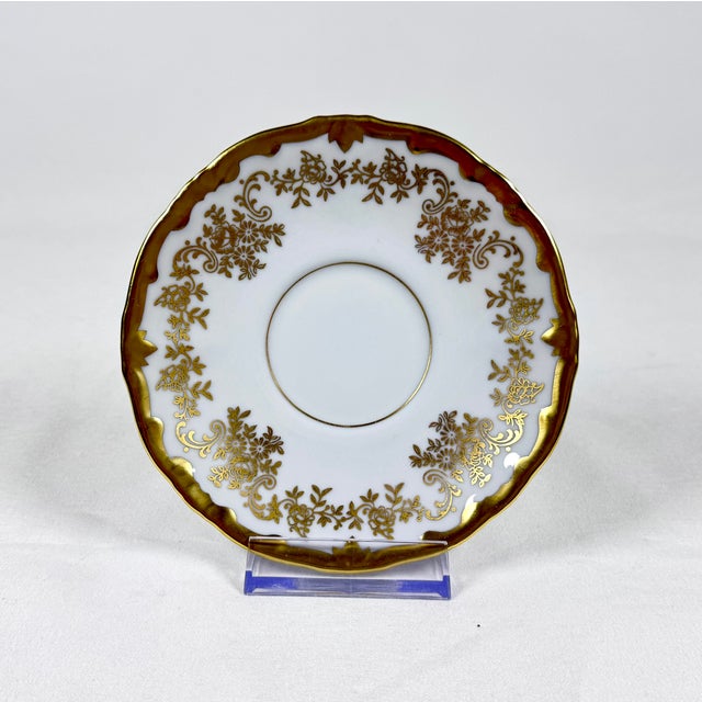 Vintage Weimar Porzellan Katharina Gold-Gilt Tea Set for 6, 20 Pieces For Sale - Image 6 of 9