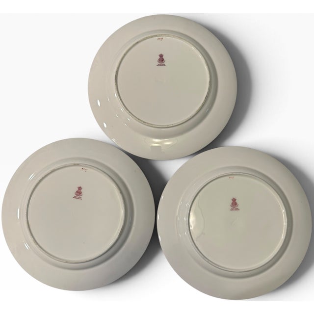Antique Minton for Tiffany and Co. Gold-Encrusted Dinner Plates - Set of 18 For Sale In Portland, ME - Image 6 of 17