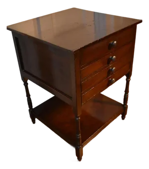 19th Century American Cherry Four Drawer Stand