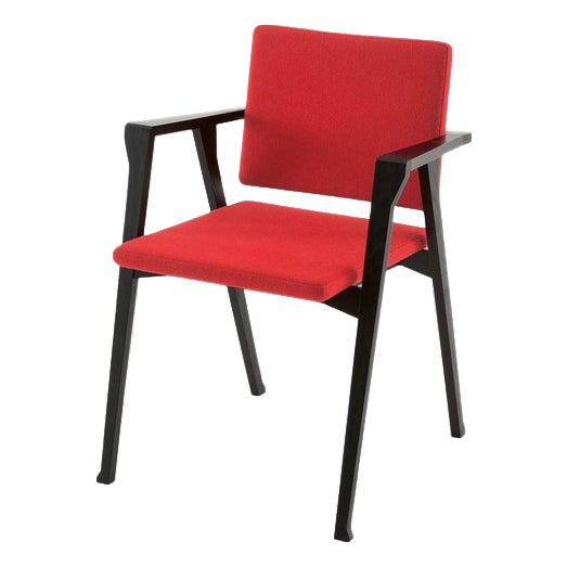 Luisa Chair in Wood and Fabric by Franco Albini for Cassina For Sale