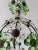 Green French Green Flower Ball Crystal Prisms Maison Baguès Style Chandelier, 1920s For Sale - Image 8 of 9