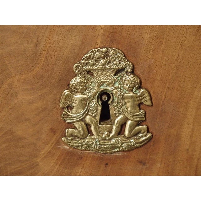 French Empire Mahogany Commode With Bluestone Top and Gilt Bronze Hardware For Sale In Dallas - Image 6 of 13