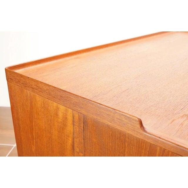 Scandinavian Modern Teak Writing Desk by H. Brockmann Petersen for Poul M. Jessen, 1960s For Sale - Image 11 of 12
