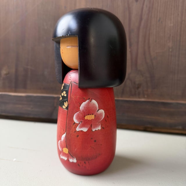 Contemporary Vintage Japanese Kokeshi by Masae Fujikawa, 1970s For Sale - Image 3 of 7