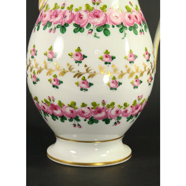 Circa 1810-15 First Empire Old Paris Porcelain Coffee / Tea Pot & Sugar Bowl - 2pcs For Sale - Image 11 of 18