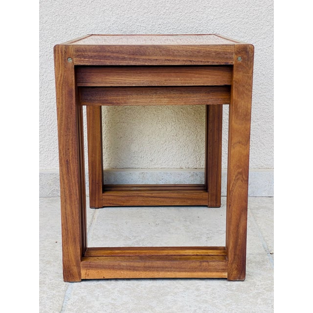 Vintage Scandinavian Teak Nesting Tables, 1960s, Set of 3 For Sale - Image 15 of 17