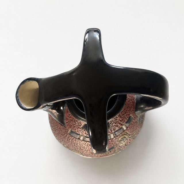 Ceramic Antique Czechoslovak Secessionist Ceramic Ewer with Chariot, 1915 For Sale - Image 7 of 12