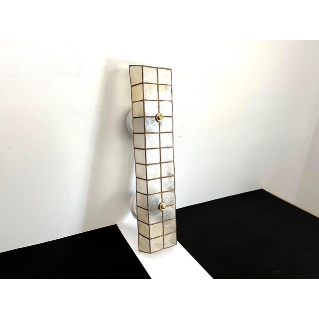 Mid 20th Century Mid Century Capiz Shell Wall Light For Sale - Image 5 of 15