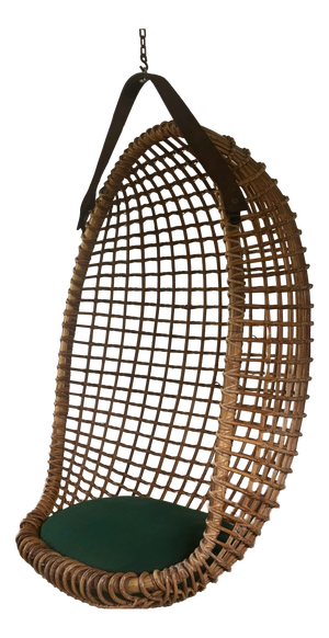 Eureka Hanging Basket Chair by Giovanni Travasa for BBB Bonacina, Italy, 1950s