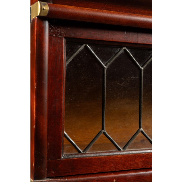 Early 20th Century Imitation Mahogany Two-Section Barrister Case by Globe-Wernicke For Sale - Image 10 of 13