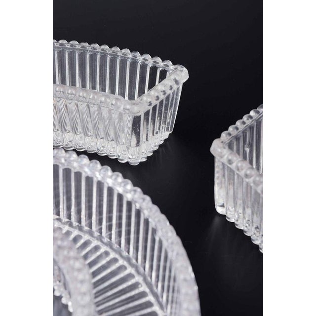 Curved Trays in Crystal Glass from Baccarat, France, 1930s, Set of 3 For Sale - Image 4 of 5