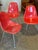 Original Set of 3 Molded Fiberglass Shell Chair, Designed by Charles and Ray Eames for Herman Miller, Dated 1970 For Sale - Image 10 of 12