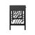Not Yet Made - Made To Order Swirl Writing Desk - Black For Sale - Image 5 of 9