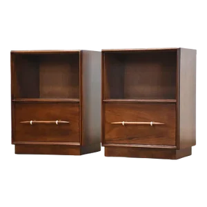 Refinished Robsjohn Gibbings for Widdicomb Nightstands - a Pair