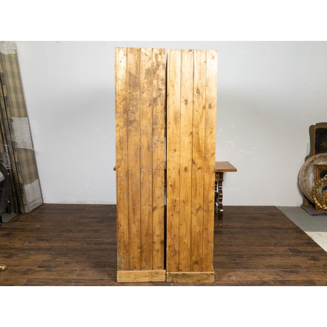 Vintage Raw Wood Pine Storage or Display Cabinets with Cubby Holes, Sold Each For Sale - Image 10 of 12