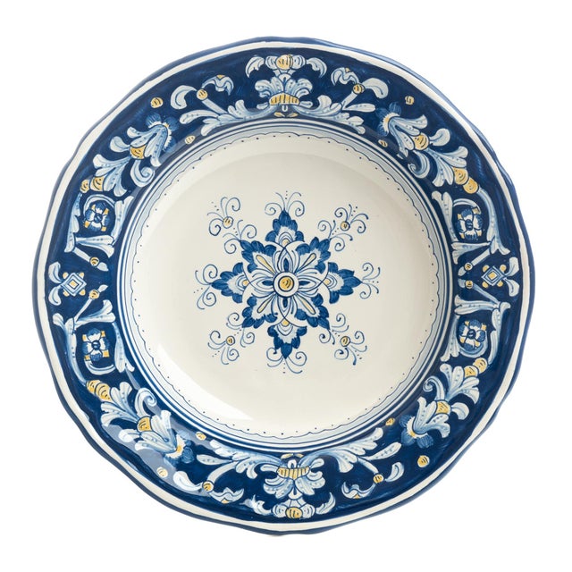 Pasta/Soup Bowl, Full Design, Antico Deruta For Sale - Image 4 of 5