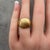 Early 21st Century Designer David Yurman Signet Ring 18kt Yellow Gold Size 5 With Pouch For Sale - Image 5 of 7